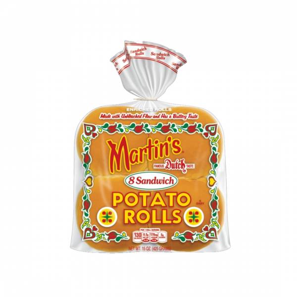 PAN MARTIN'S POTATO ROLLS MED SAND (8 UNITS)