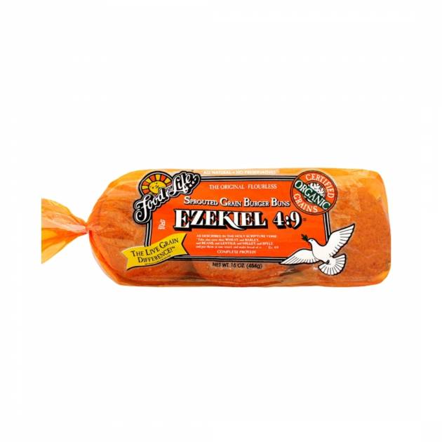 FFL ORG EZEKIEL 4:9® SPRTD WHL GRN BURGER BUNS