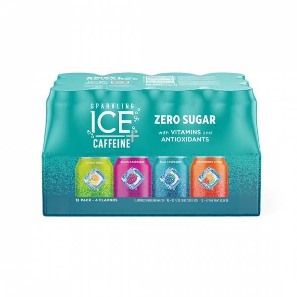 SPARKLING ICE + CAFFEINE VARIETY PACK 12/16 OZ