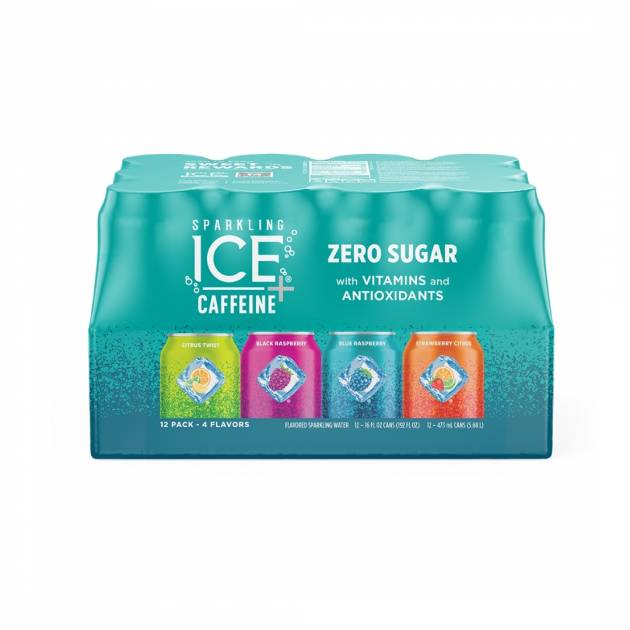 SPARKLING ICE + CAFFEINE VARIETY PACK 12/16 OZ