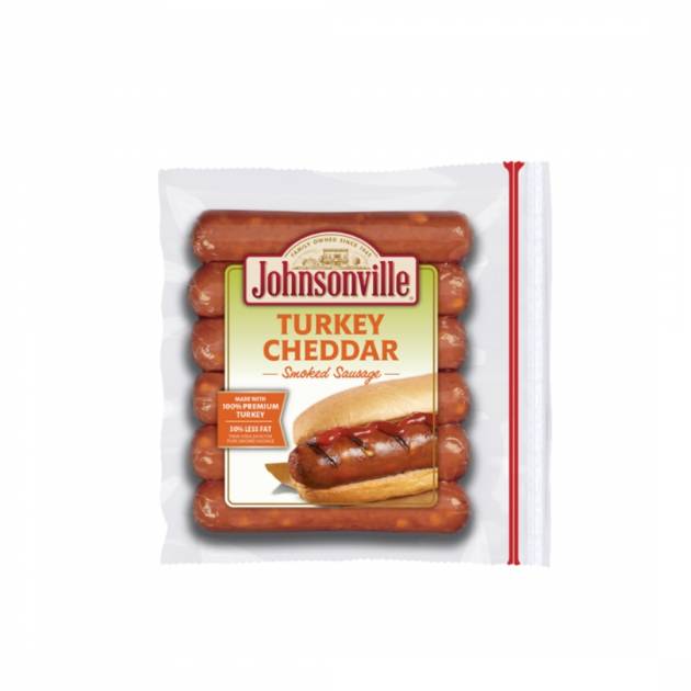 JVL TURKEY SMOKED CHEDDAR SAUSAGE